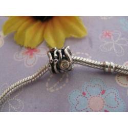 Pandora bedel met GOUD en diamant 0.06 - HEEL FRAAI
