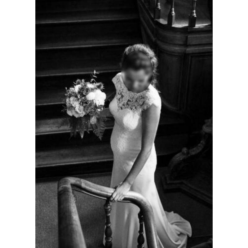 prachtige en luxe witte trouwjurk maat 38