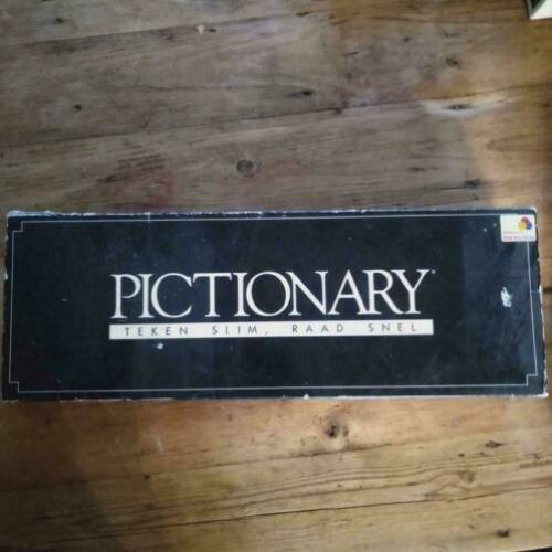 Pictionary, nooit gespeeld, mijn vrouw kan niet tekenen...