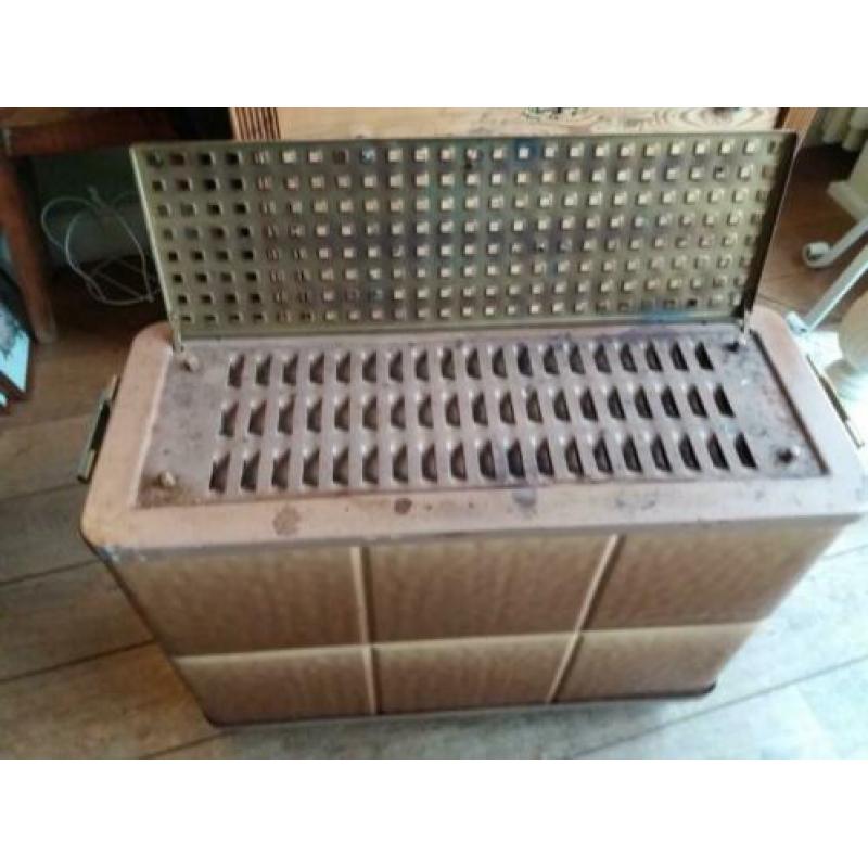 Vintage/retro koperen werkplaats /thuis kachel