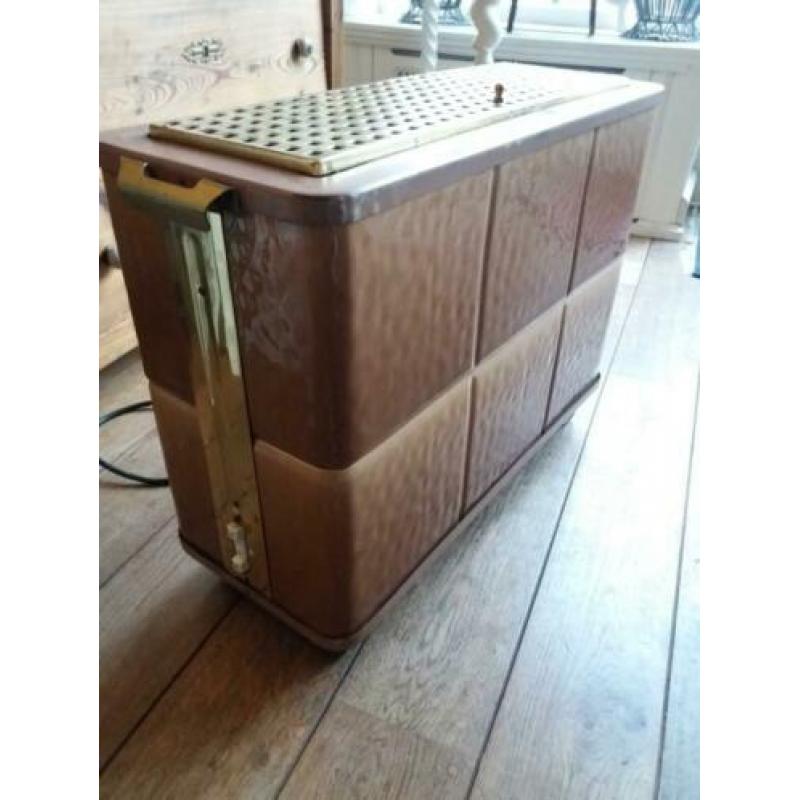 Vintage/retro koperen werkplaats /thuis kachel