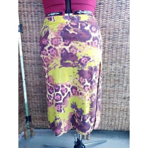Maryan Mehlhorn badmode rok paars roze groen maat 40