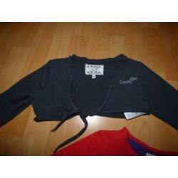 Mooie set (longsleeve/bolero)van Doerak, maat 116/122 NIEUW!