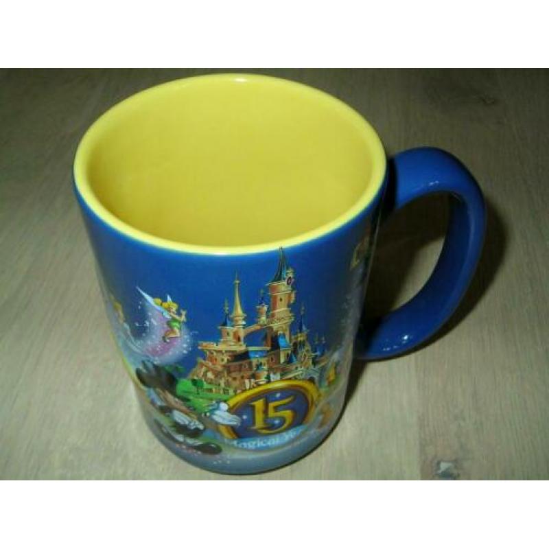 Disneyland grote Beker/Mok 15 Magical Years ZELDZAAM NIEUW