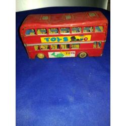 Ouderwetse blikken school bus