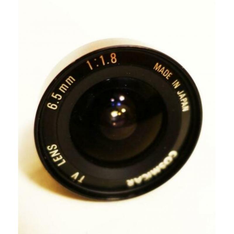 Pentax Cosmicar 6.5mm 1.8 Ultra-Wide C-lens voor BMPCC Bolex