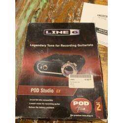 Line 6 Pod studio GX (Bas)gitaar naar computer interface