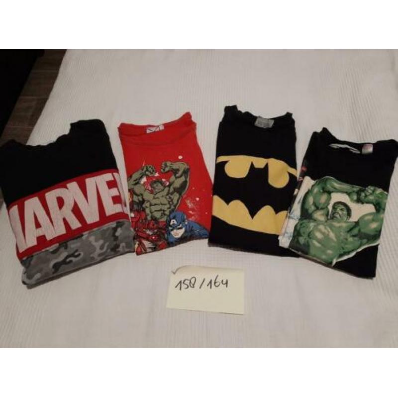 Te koop pakket marvel shirts jongens 158/164