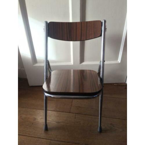 Klapstoeltje vintage palissander