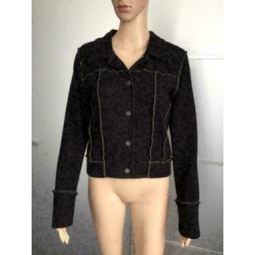B1314 DIDI set: zwart jasje+jurk colbert blazer Maat M=38-40