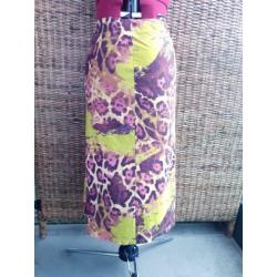 Maryan Mehlhorn badmode rok paars roze groen maat 40