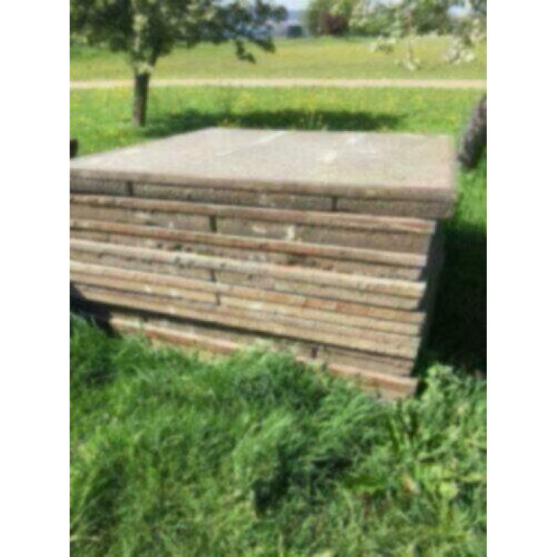 betonplaten gebruikt