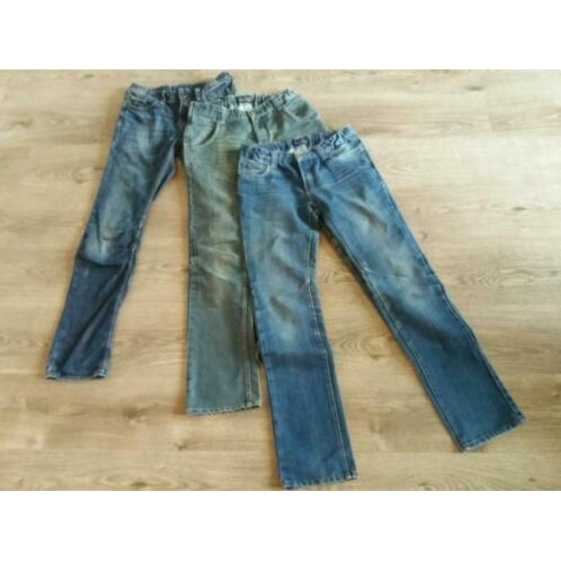 3 spijkerbroeken / jeans maat 176