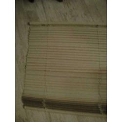 Lamellen horizontaal licht beige kunststof 180 x 120 cm.