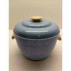 Thermos Ice Bucket, vintage, lichtblauw bakeliet, jaren 50