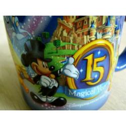 Disneyland grote Beker/Mok 15 Magical Years ZELDZAAM NIEUW