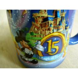Disneyland grote Beker/Mok 15 Magical Years ZELDZAAM NIEUW