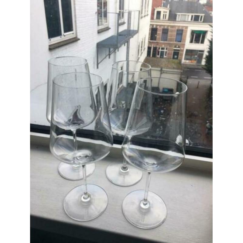 LEONARDO Puccini rode wijnglazen set van 4