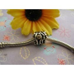 Pandora bedel met GOUD en diamant 0.06 - HEEL FRAAI