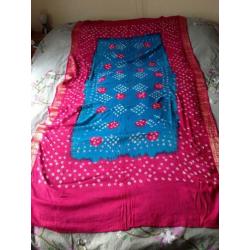 Tie Dye Bhandani Dupatta Sjaal Katoen India