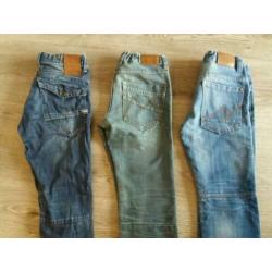 3 spijkerbroeken / jeans maat 176