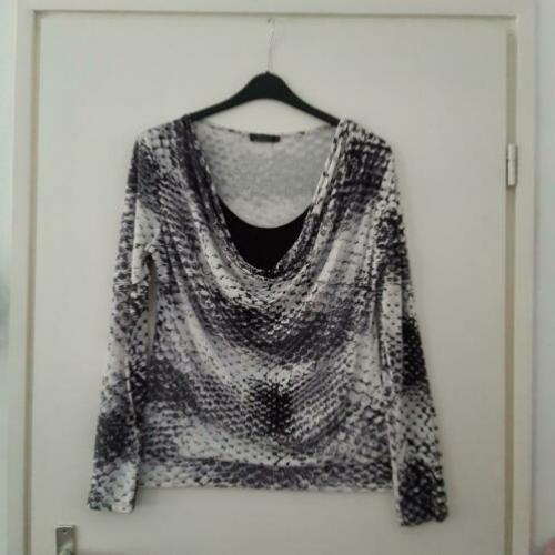 Geisha slangenprintshirt XL.