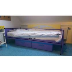 Kwalitatieve goede hoogslaper incl matras 90 x 200