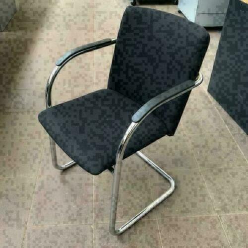 Vergaderstoel zwart/chroom/slede, Lande, KSB Breda VS339