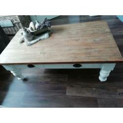 Teak houten salon tafel