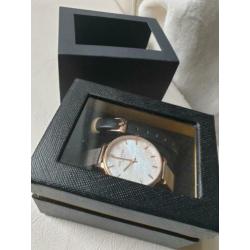 Nieuw! Ted Baker dames horloge zilverkleurig
