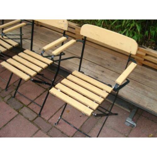 5 x bistro tuinstoel - brocante - Frans - opknappers