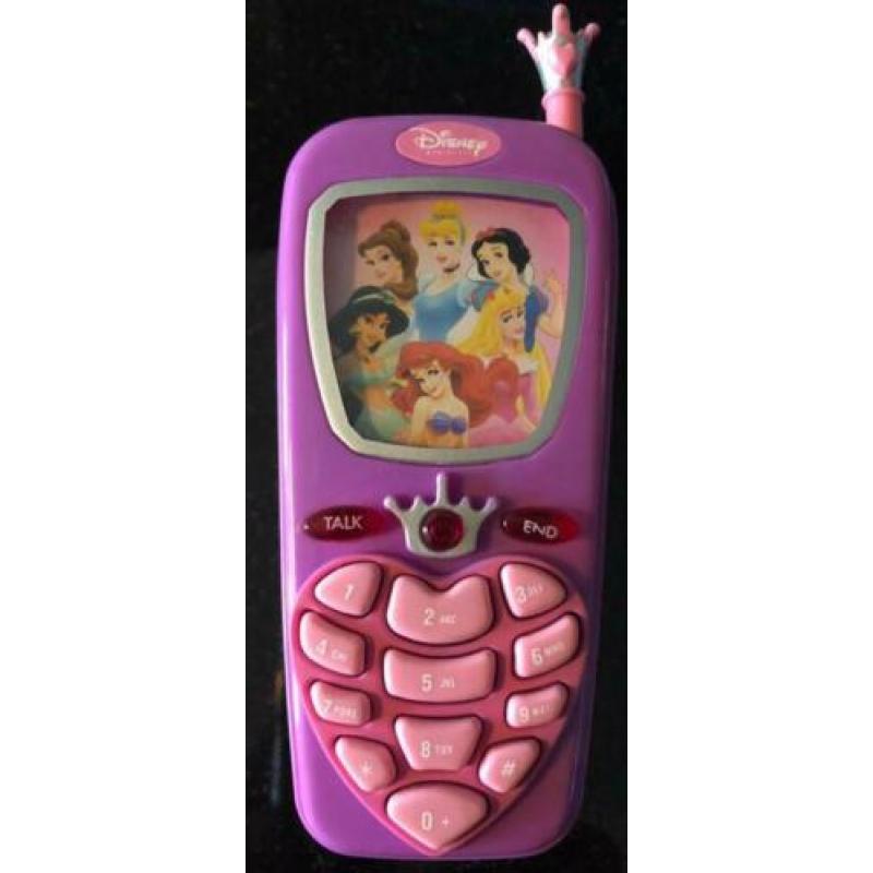 Disney Prinsessen Mobil telefoon met 5 verschillende hoezen