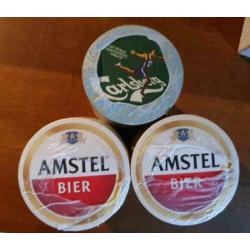 36 Pakken bierviltjes. o.a. Heineken, Hertog Jan, Amstel
