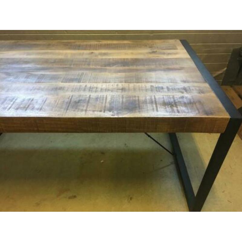 Nieuwe eettafel mangohout 2 m gratis thuisbezorgd