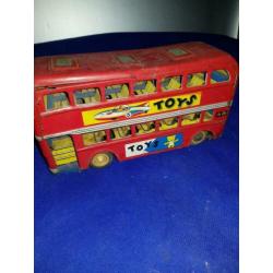 Ouderwetse blikken school bus