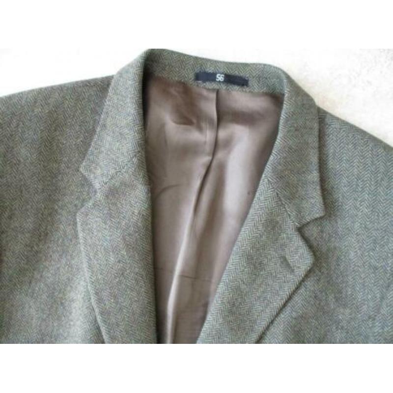 Giovanni Galli groene tweed blazer, maat 56