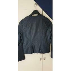NIEUW PROMISS LEDERLOOK JASJE DONKERBLAUW...maat m