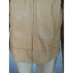 C86 Licht-bruin leren jasje jack blazer colbert Mt. 40/42