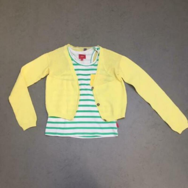 Set Vest CKS geel 134 + top Little Miss Juliette 134