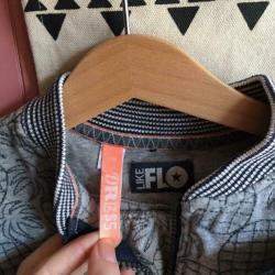 LIKE FLO - Mt 110 (valt als 104) Setje jurk vest zgan