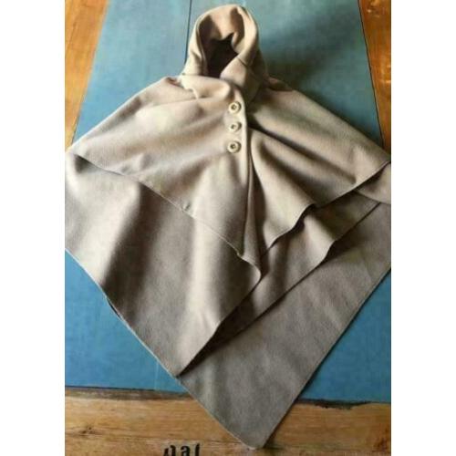 Poncho lana wollen poncho mantel nieuw!