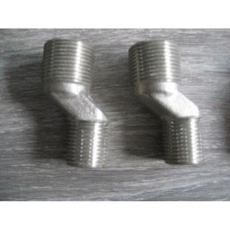 S koppeling 2 verschillende maten 4 sets nieuw en zgan 8 st