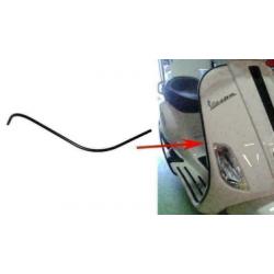 Vespa S / LX / LXV sierstrip beenschild zwart links NIEUW