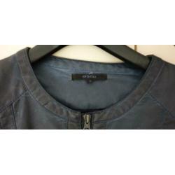 NIEUW PROMISS LEDERLOOK JASJE DONKERBLAUW...maat m