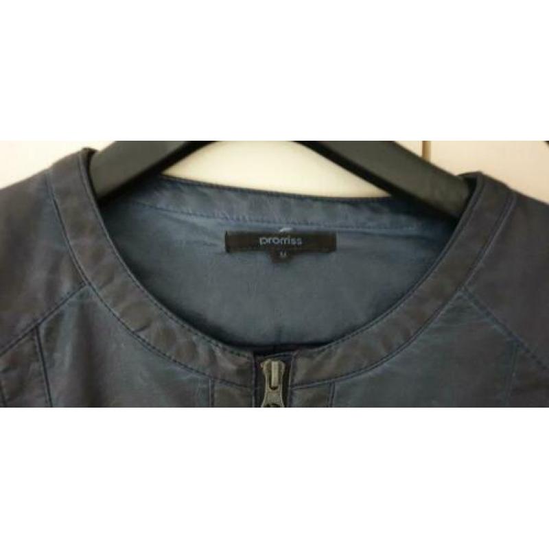 NIEUW PROMISS LEDERLOOK JASJE DONKERBLAUW...maat m