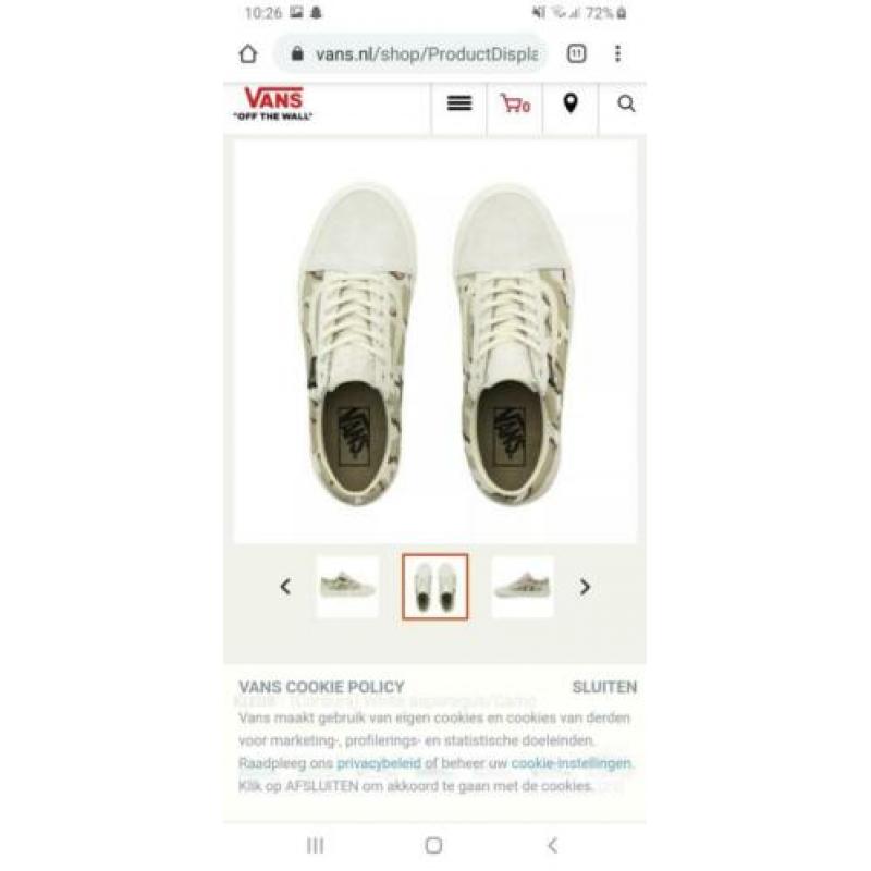 Cordura Vans maat 40,5 NIEUW