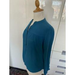 Mooie petrolkleurige blouse, h&m, maat 36