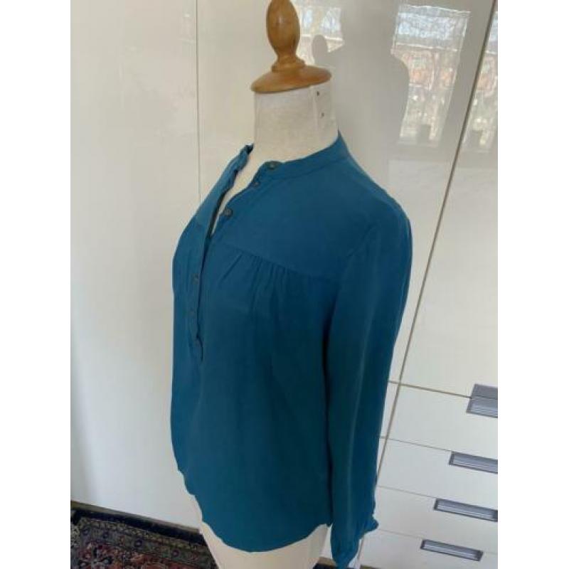 Mooie petrolkleurige blouse, h&m, maat 36