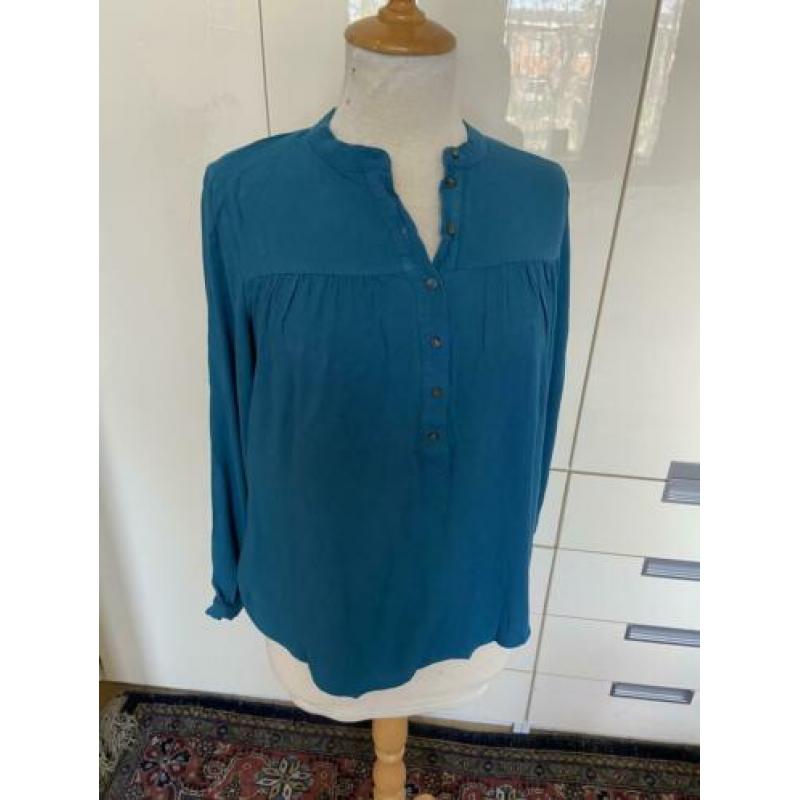 Mooie petrolkleurige blouse, h&m, maat 36