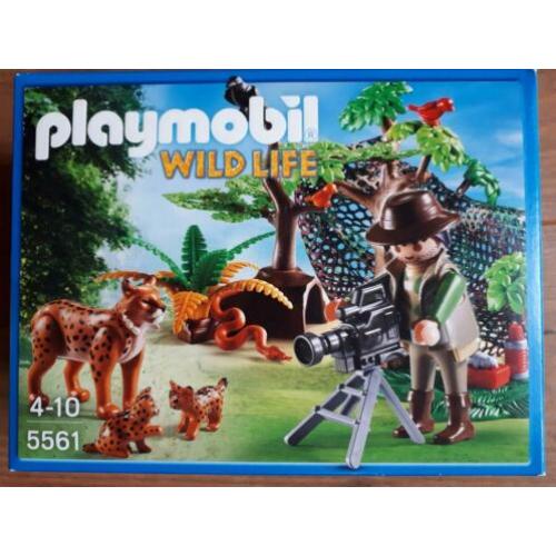 Playmobil 5561 Wild Life Lynxen met cameraman nieuw in doos